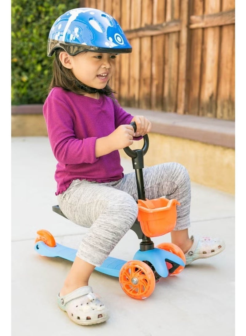 ممز بلانيت طقم حماية متكامل للأطفال، يتكون من خوذة للرأس مزينة بفقاعات ملونة وواقيات للركبة والكوعين، مثالي لركوب الدراجات والتزلج وغيرها من الأنشطة الخارجية._ معدات رياضيه_أدوات رياضية _ تمارين رياضيه _لياقه بدنيه_العاب رياضيه - Image 4