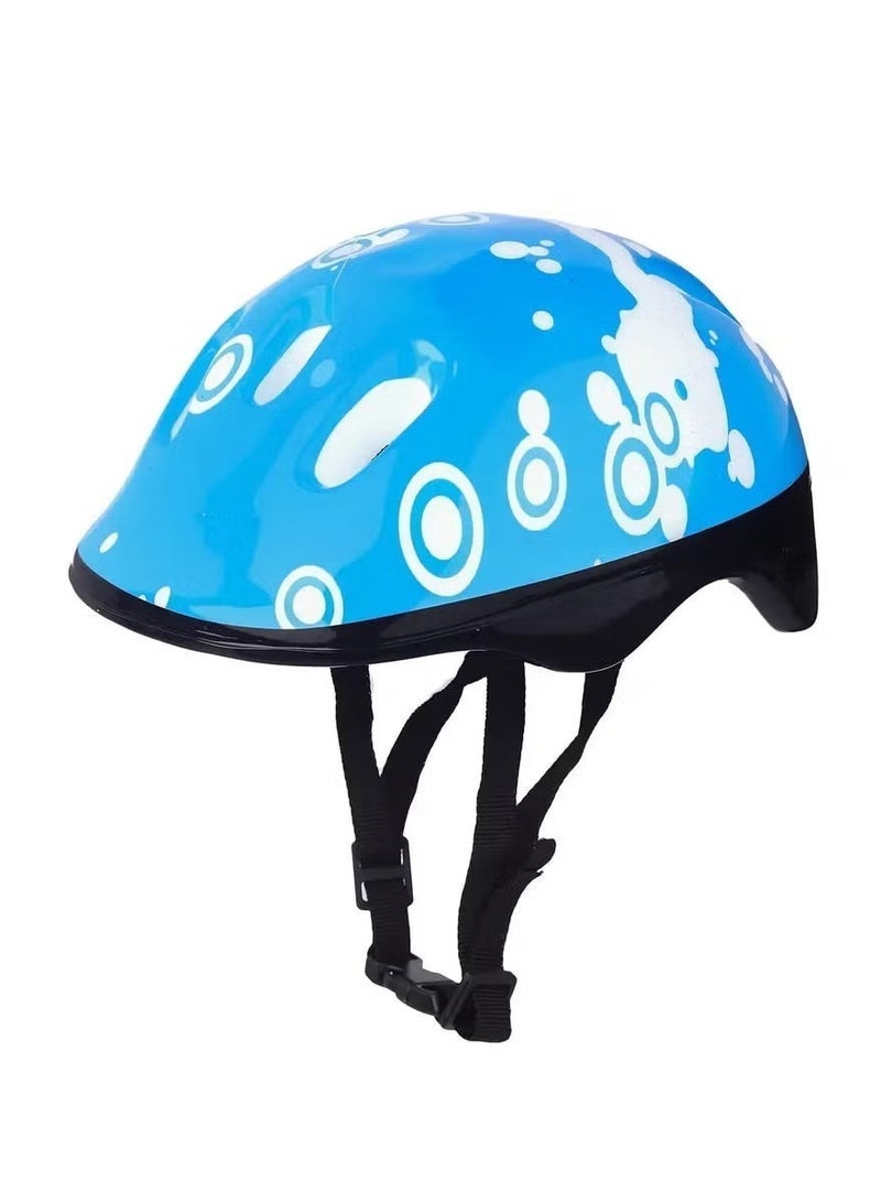 ممز بلانيت طقم حماية متكامل للأطفال، يتكون من خوذة للرأس مزينة بفقاعات ملونة وواقيات للركبة والكوعين، مثالي لركوب الدراجات والتزلج وغيرها من الأنشطة الخارجية._ معدات رياضيه_أدوات رياضية _ تمارين رياضيه _لياقه بدنيه_العاب رياضيه - Image 2