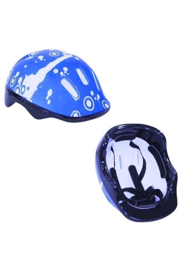 ممز بلانيت طقم حماية متكامل للأطفال، يتكون من خوذة للرأس مزينة بفقاعات ملونة وواقيات للركبة والكوعين، مثالي لركوب الدراجات والتزلج وغيرها من الأنشطة الخارجية._ معدات رياضيه_أدوات رياضية _ تمارين رياضيه _لياقه بدنيه_العاب رياضيه - Image 3