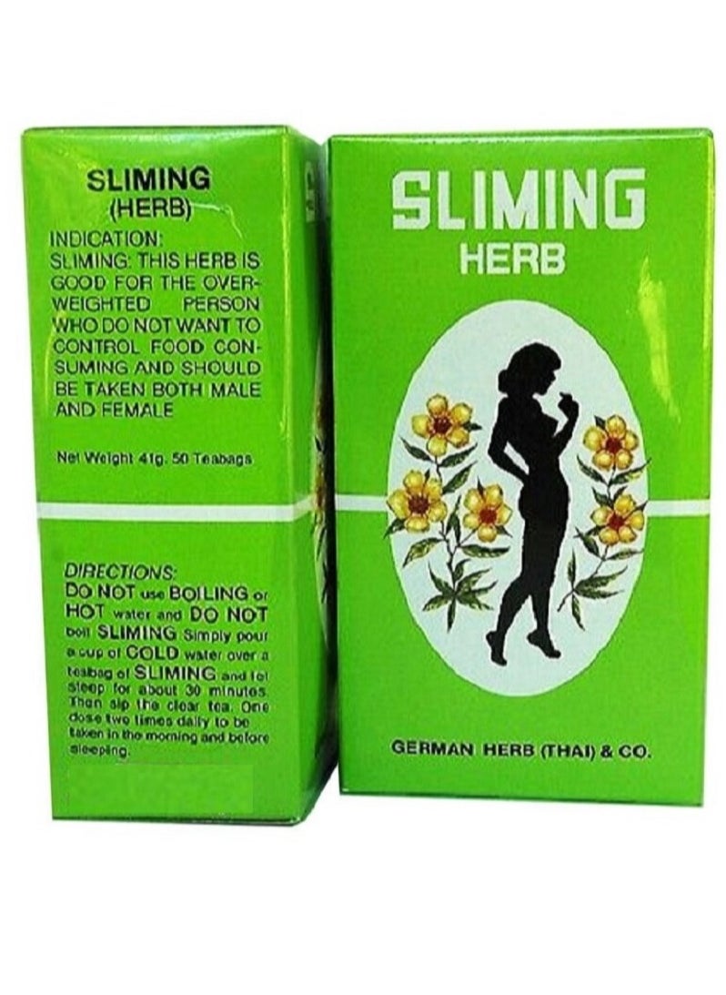 German Herb(Thai) And Co. Slimming Diet Fast Slim Detox Lose Weight 50 Tea Bag 