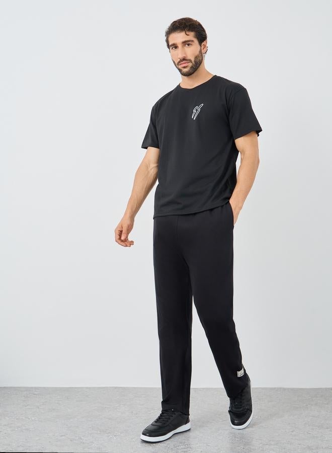 Styli Slogan Print Round Neck Oversized T-Shirt - Image 3