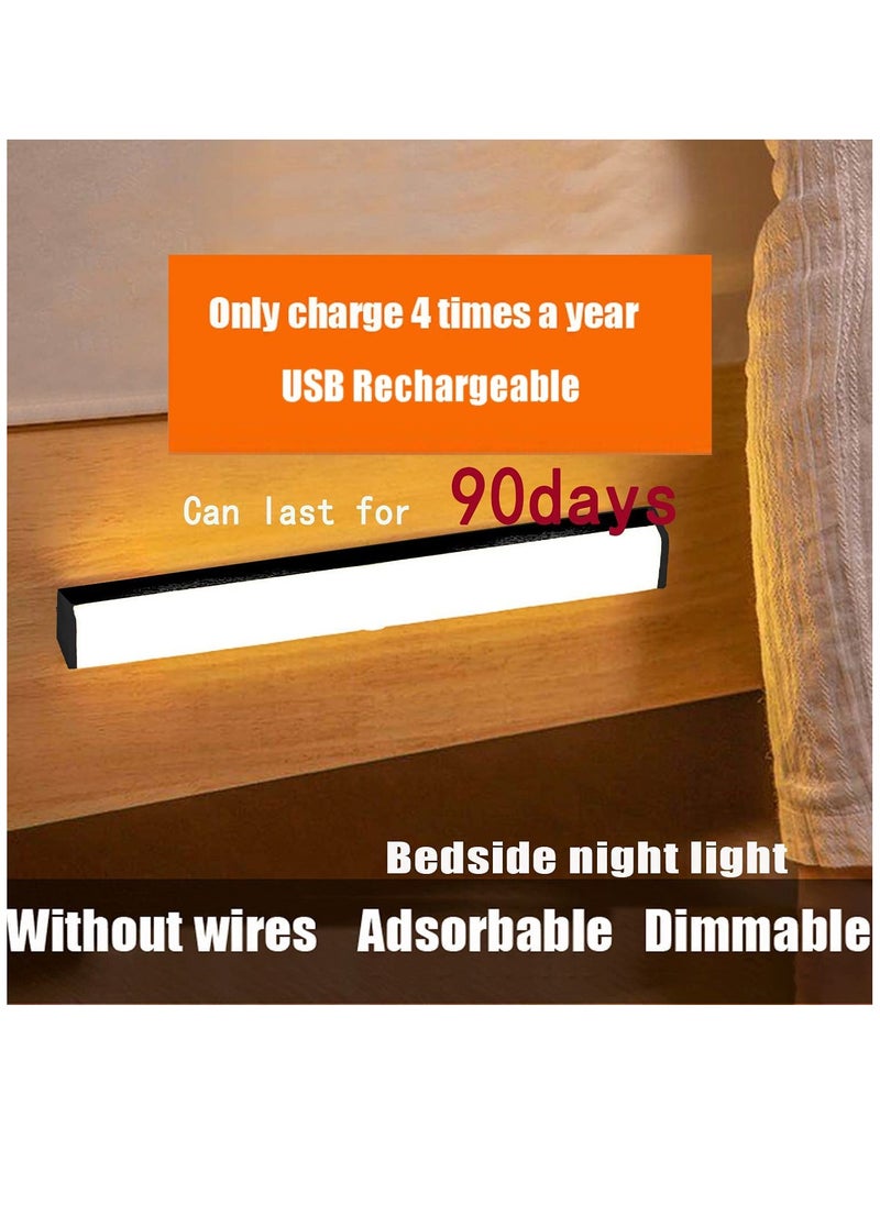 Cool Baby COOLBABY Intelligent LED Induction Light, With Magnetic and USB Rechargeable Night Light, Motion Sensor Closet Night Light Lamp Bar for Bedroom, Stairs, Wardrobe, Kitchen, Hallway (White light, 2 Sets  - Image 4