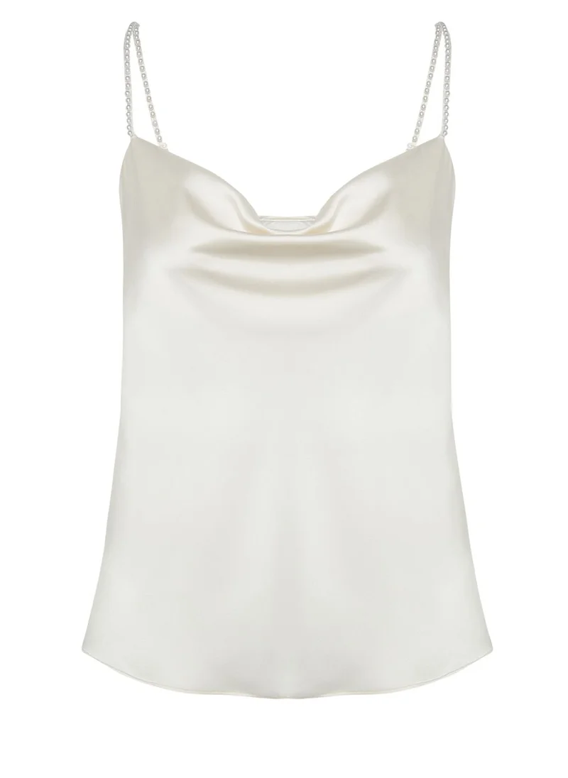 Trendyol Curve Strappy Satin Cami