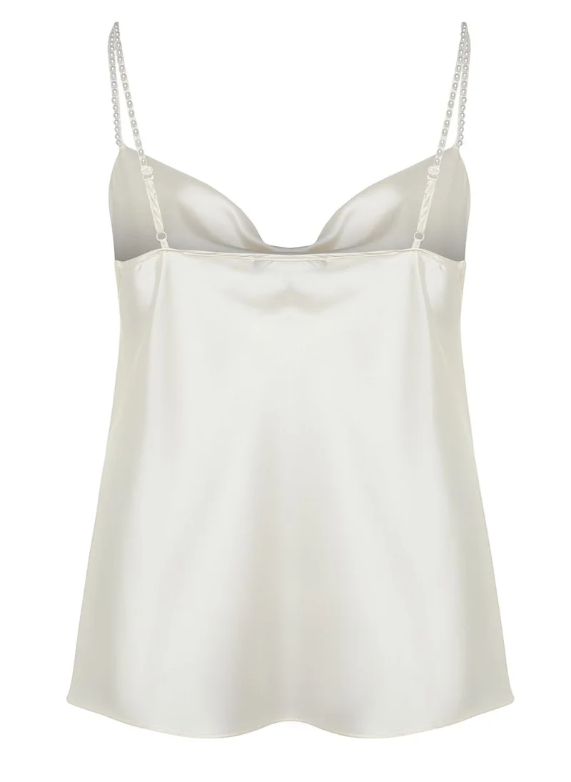 Trendyol Curve Strappy Satin Cami