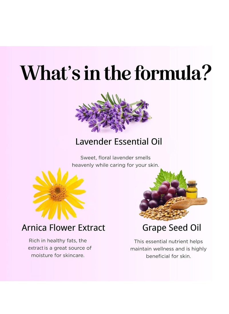 WoodSleep Lavender Oil Massage Oils For Massage Therapy, Massage Oils For Date Night, Massage Oil For Muscle Pain, Gua Sha Relaxing Body Oil, Natural Lavender Oil For Skin Hair, Fragrance Hair Oil For Women Men 100ml - Image 2