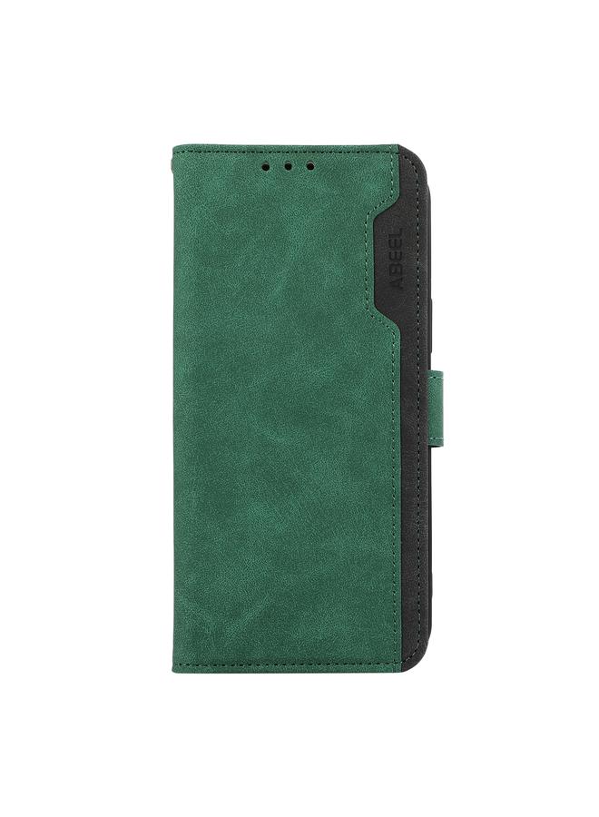 S-TOP Case For iPhone 16 ABEEL Color Block Magnetic RFID Leather Phone Case - Image 2