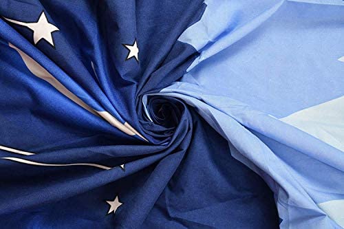 TIB The Intellect Bazaar Glace Cotton Blue Star Kids Bedsheets for Single Bed with 1 Pillow Cover - Image 4