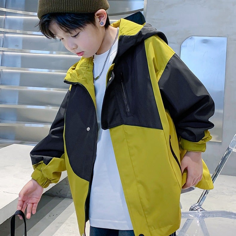 Trendy Boys' Winter Jacket Children'S Clothing Boys' Winter Padded Thickened Casual Trench Coat - Image 5