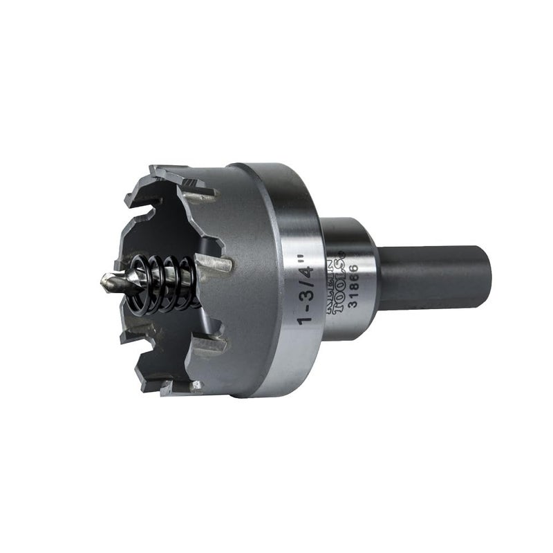 Klein Tools 31866 Heavy Duty Hole Cutter 134Inch Carbide Hole Cutter Cuts Stainless Steel Mild Steel Iron and Copper
