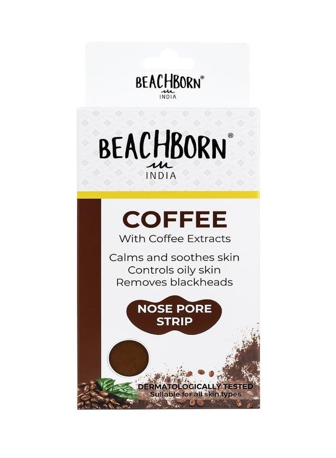 BEACHBORN INDIA Nose Pore Strip Coffee I Coffee Extracts Calms and Sooths Skin Controls oily skin Removes Blackheads for Men & Women - Image 1