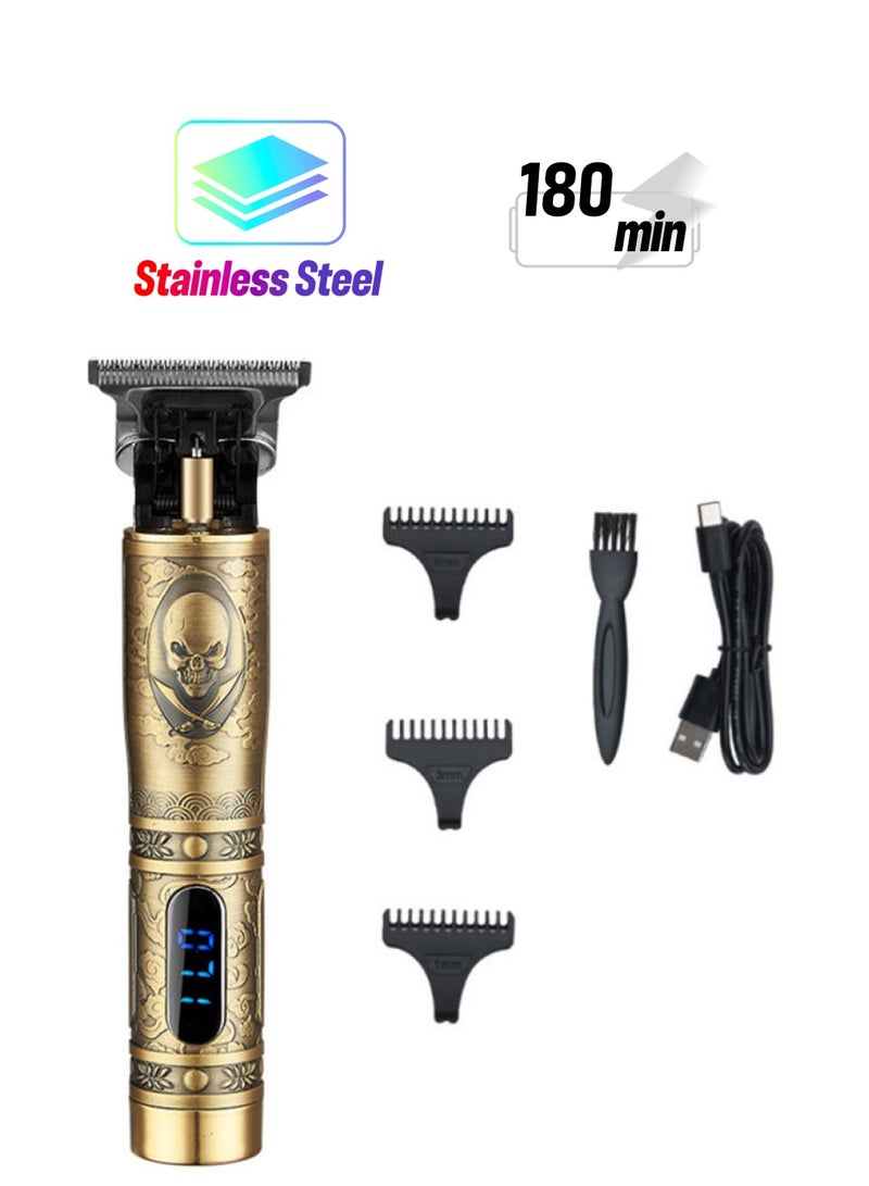 NIBEMINENT Portable Electric Hair Trimmer Kit Brown/Black - Image 1