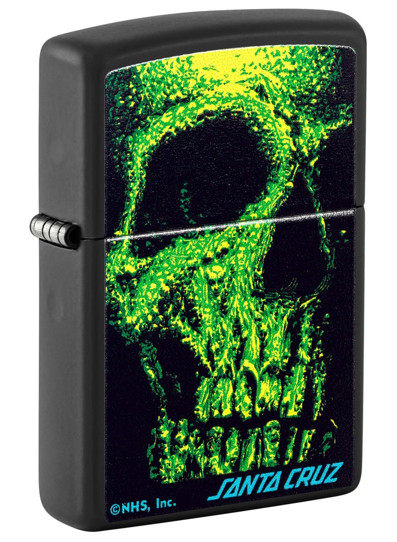 Zippo 48743 218 Santa Cruz Black Matte Windproof Lighter - Image 1