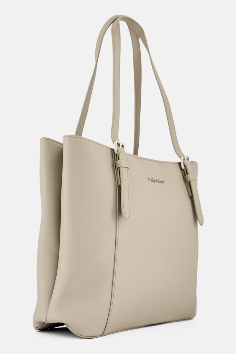 Kathy Ireland Women Brand Logo Totes Bag, Grey - Image 3