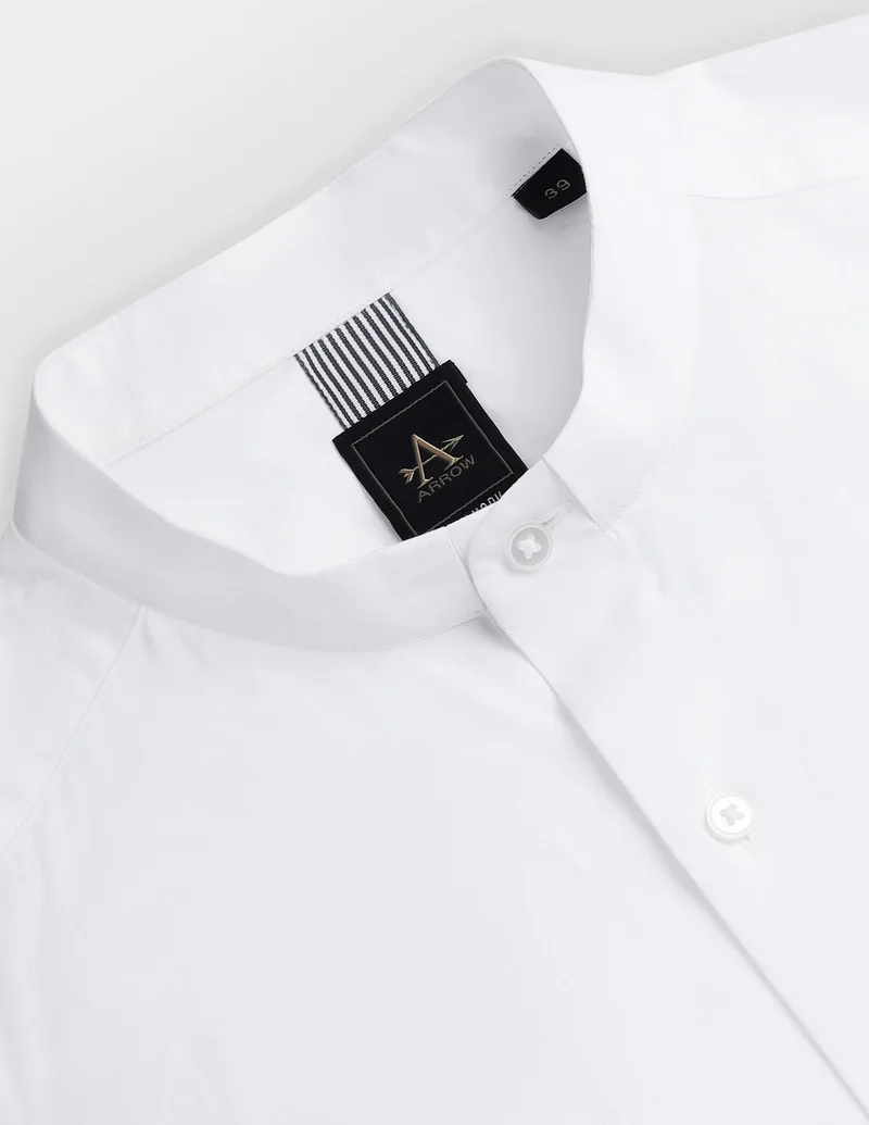 Arrow Mandarin Collar Manhattan Slim Fit Shirt