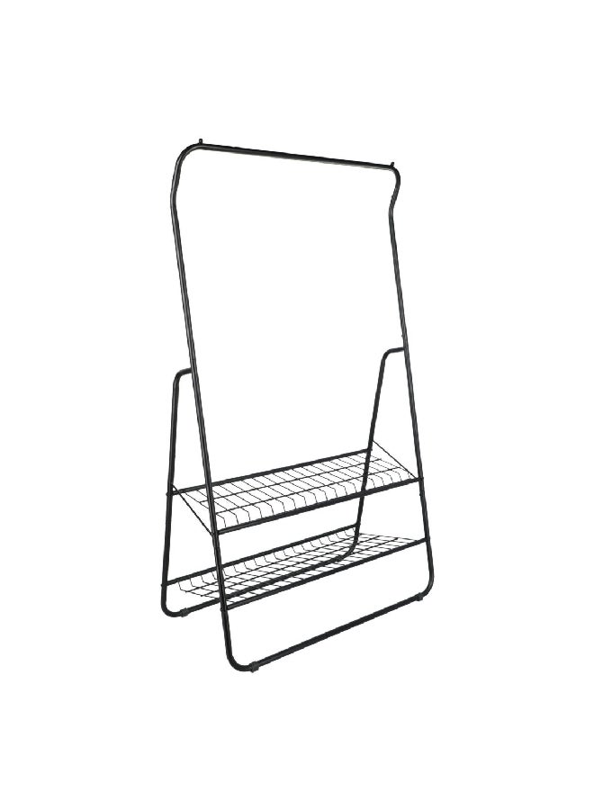 Wenko 2-Tier Single Bar Multi-Functional Garment Rack Black 159 x 48 x 92 cm 50695100 - Image 3