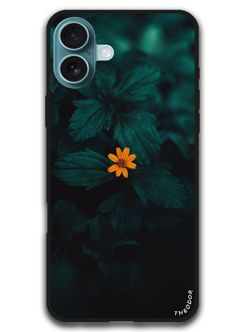 Theodor Protective Case Anti Scratch Shock Proof Bumper Cover For iPhone 16 Plus (6.7)-inch flower_yellow_macro - Image 1