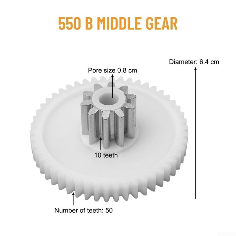 RS550 RS390 Motor Gearbox Plastic Gear Set 550 B Middle Gear for Ride On Toy Vehicle Replacement - Image 5