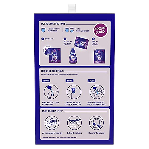 Surf Excel Matic Front Load Liquid Detergent 4L Refill Pouch, For Removing Tough Stains, Surf Excel Liquid Detergent - Front Load Washing Machines - Image 3