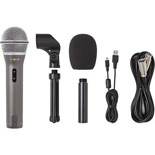 Samson Q2U Handheld Dynamic USB Microphone Recording and Podcasting Pack
