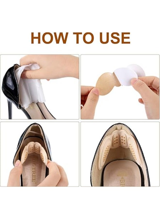 These heel cushion pads are designed with a heel-hugging shape to provide better comfort and stability when wearing loose or slightly oversized shoes. They help reduce friction inside the shoe, protecting the heels from blisters and irritation while walking. 1Pair - Image 4