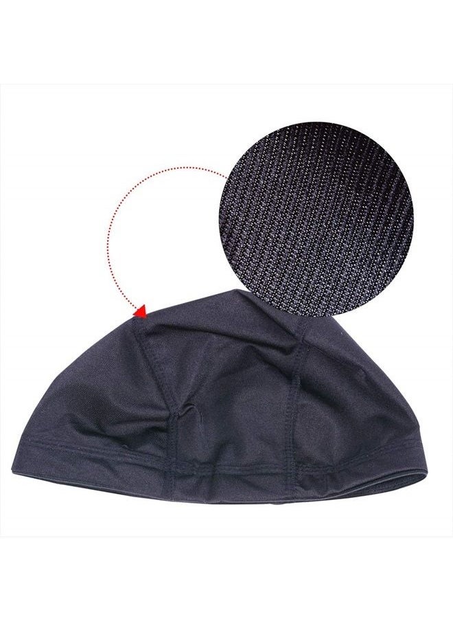 yantaisiyu 5 PCS/Lot Black Dome Caps Wig Caps for Making Wigs Stretchable Hairnets Wig Cap with Wide Elastic Band (Dome Cap L)  - Image 5