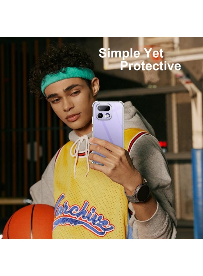 Case Compatible with Realme 16 Pro 5G,Cover Silicone Transparent TPU Gorilla Anti-shock Protector Camera Shockproof Corners - Clear - Image 5