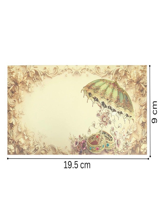 Fonsie cash shagun fancy design envelopes pack of 30 for gifting money on wedding gift, baby shower gift, shagun, family gatherings(Umbrella) - Image 3