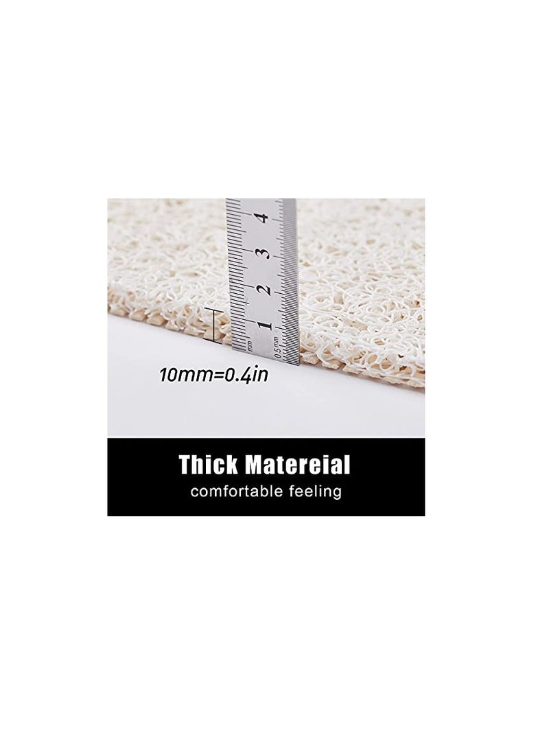 Excefore Soft Textured Bath, Shower, Tub Mat for Bath TubPhthalate Free, Non SSoft Textured Bath, Shower, Tub Mat for Bath TubPhthalate Free, Non Slip Comfort Bathtub Mats with Drain, PVC Loofah Bathroom Wet A - Image 2