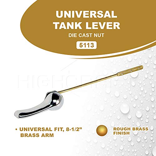 HIGHCRAFT 5335 3113 Replacement Toilet flush lever handle, Chrome - Image 3