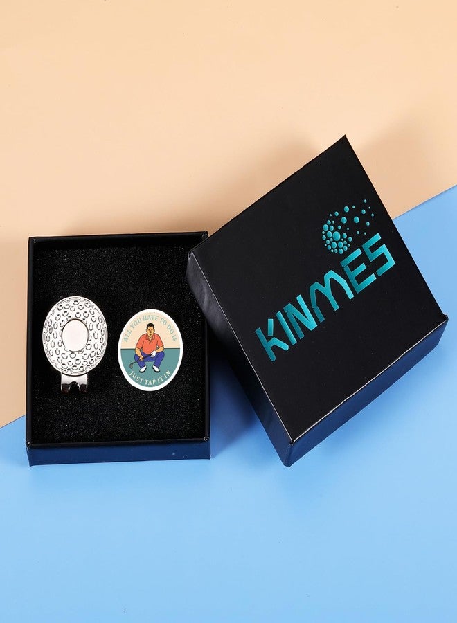 KINMES مجموعة كينمز للجولف للرجال، إكسسوارات جولف هابي جيلم للرجال (للزوج، الأب، الجد)، مشبك قبعة على شكل علامة كرة جولف، إكسسوارات جولف، هدية تقاعد للرجال - Image 4
