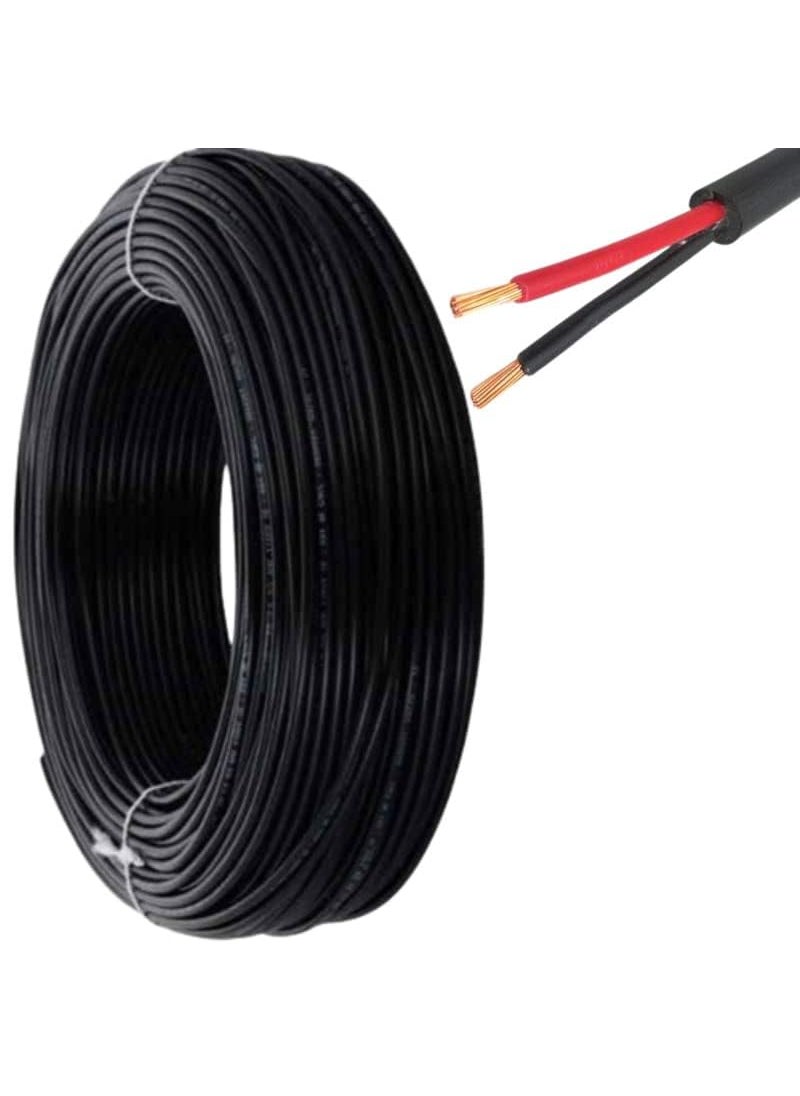 Drumstone Drumstone 15mm Diameter Electrical Wire Dual Copper Cores High Durability Flat Profile 50 Feet Length for Reliable Performance  - Image 1