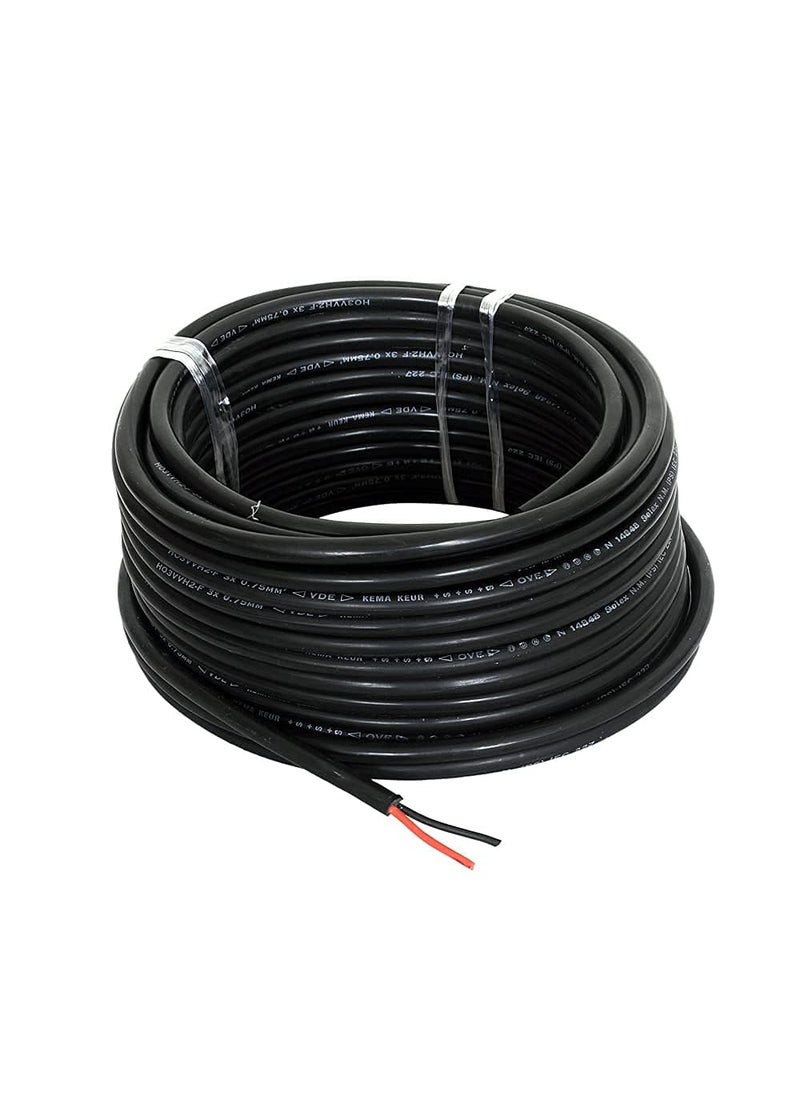 Drumstone Drumstone 15mm Diameter Electrical Wire Dual Copper Cores High Durability Flat Profile 50 Feet Length for Reliable Performance  - Image 3