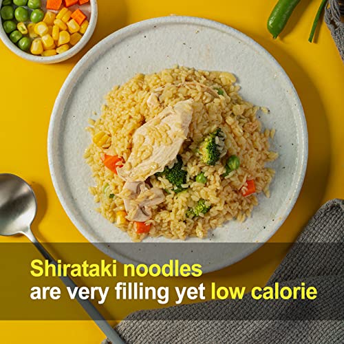 Hethstia Konjac Rice, 10 Packs Shirataki Rice with Oat Fiber, Vegan, Low Calorie Food, Gluten Free, Fat Free, Keto Friendly, Low Carbs, Holiday Gifts, Healthy Diet - Image 3