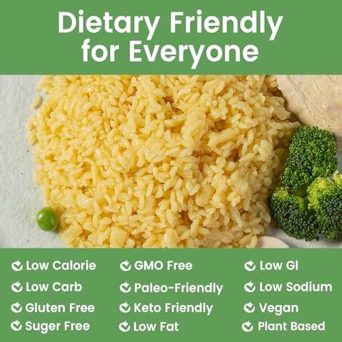 Hethstia Konjac Rice, 10 Packs Shirataki Rice with Oat Fiber, Vegan, Low Calorie Food, Gluten Free, Fat Free, Keto Friendly, Low Carbs, Holiday Gifts, Healthy Diet - Image 4