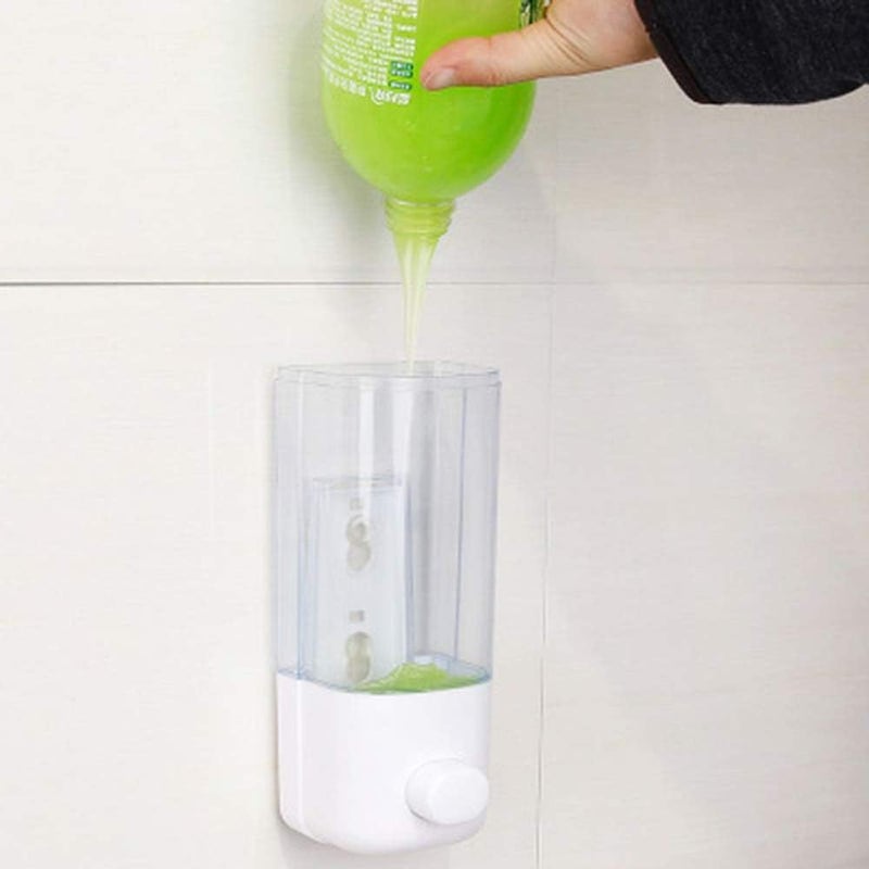 Transparent Wall Mounted Manual Soap Dispenser Abs Box – Luxury Bathroom Soap Dispenser for Shower, Lotion, Shampoo, Liquid Sanitizer, and Basin – Wall Mount Design - Image 2