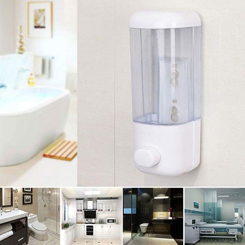 Transparent Wall Mounted Manual Soap Dispenser Abs Box – Luxury Bathroom Soap Dispenser for Shower, Lotion, Shampoo, Liquid Sanitizer, and Basin – Wall Mount Design - Image 4
