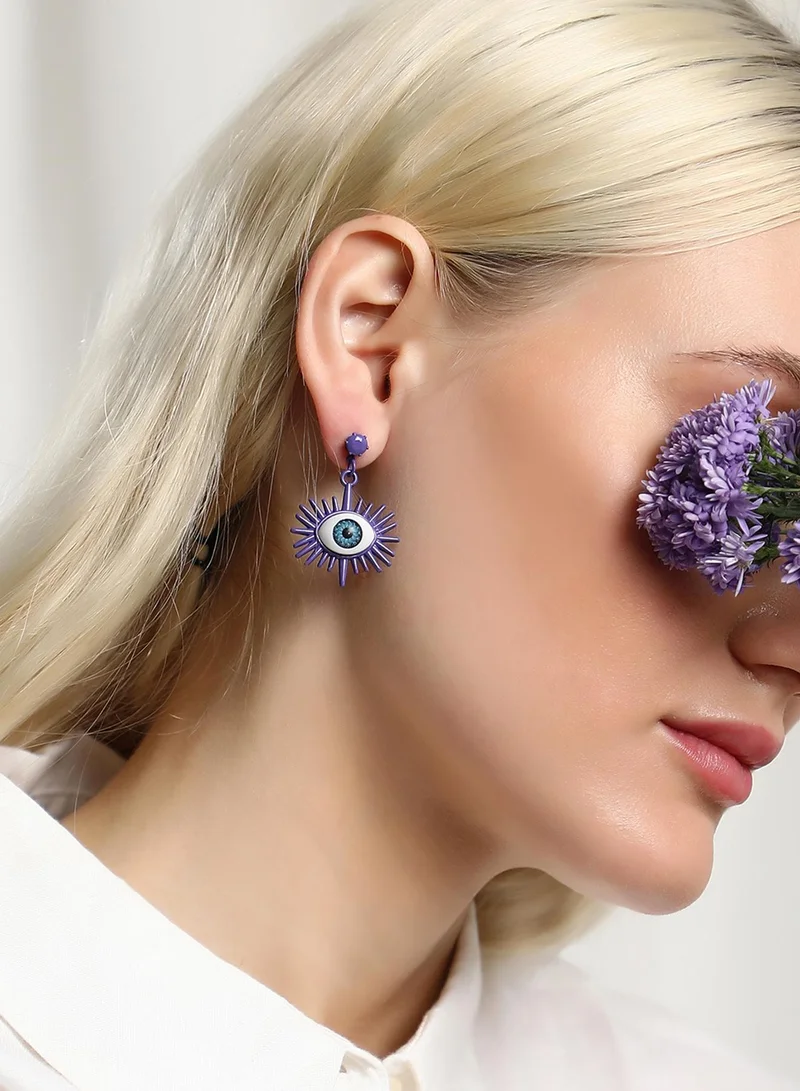 Sohi  Stones Studded Contemporary Evil-Eye Artificial Drop Earring Jewellery for Women | Best Price UAE
