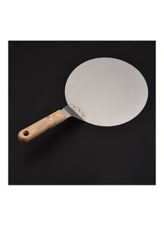 Loquat Stainless Steel Pizza Shovel with Wood Handle Silver/Brown  - Image 5