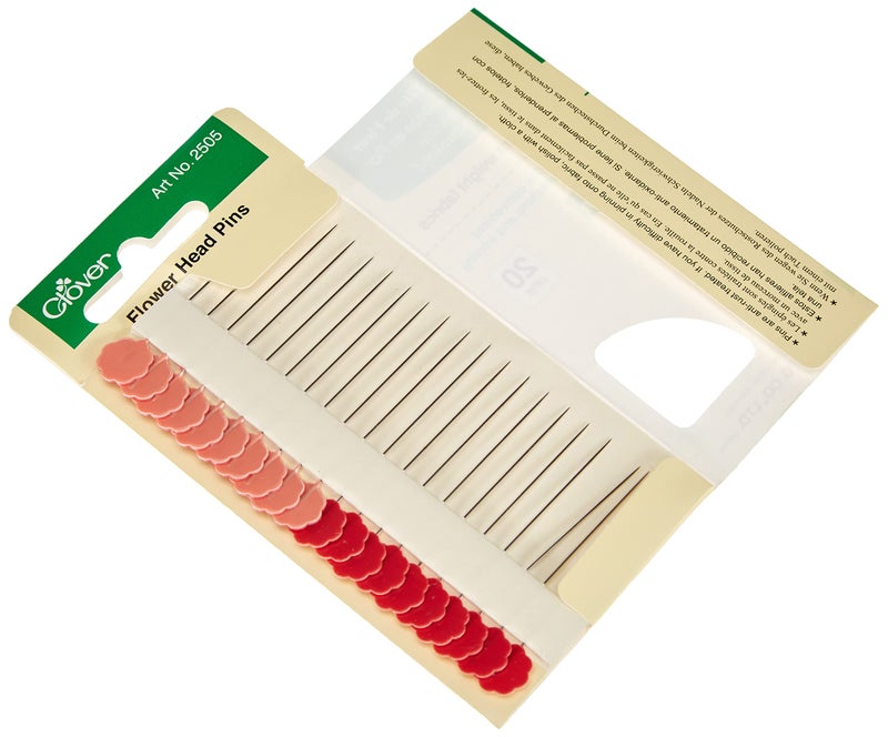 Clover Flower Head Pins Card, 20 ea. - Image 2