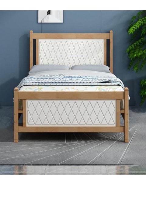 Solid Wooden Bed Size (Width x Length) 120x190 CM