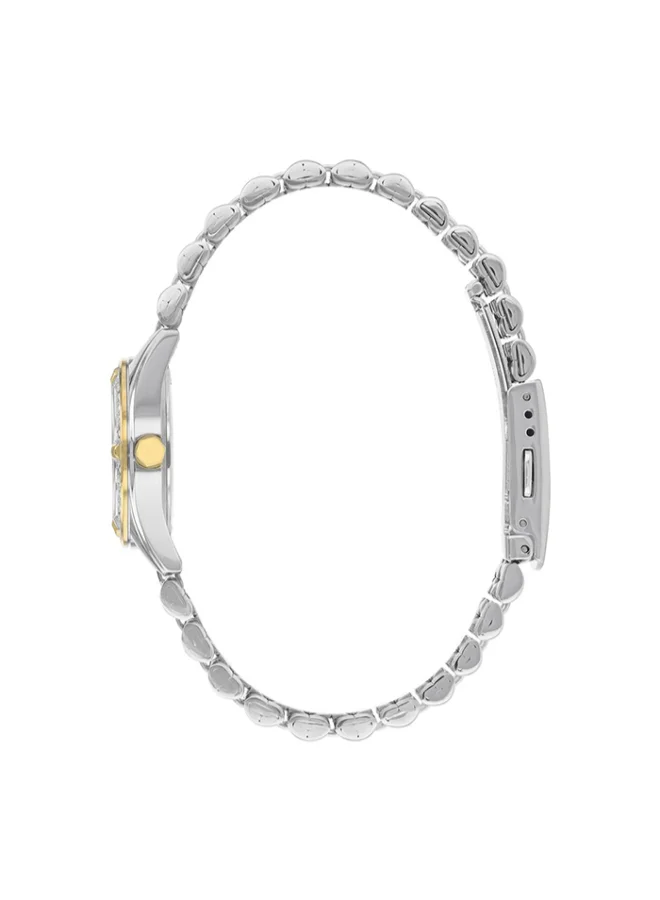 سيتيزن Women's Stainless Steel Strap with Two-Tone Gold Plating Quartz Women Watch EU6064-54D - 26 mm