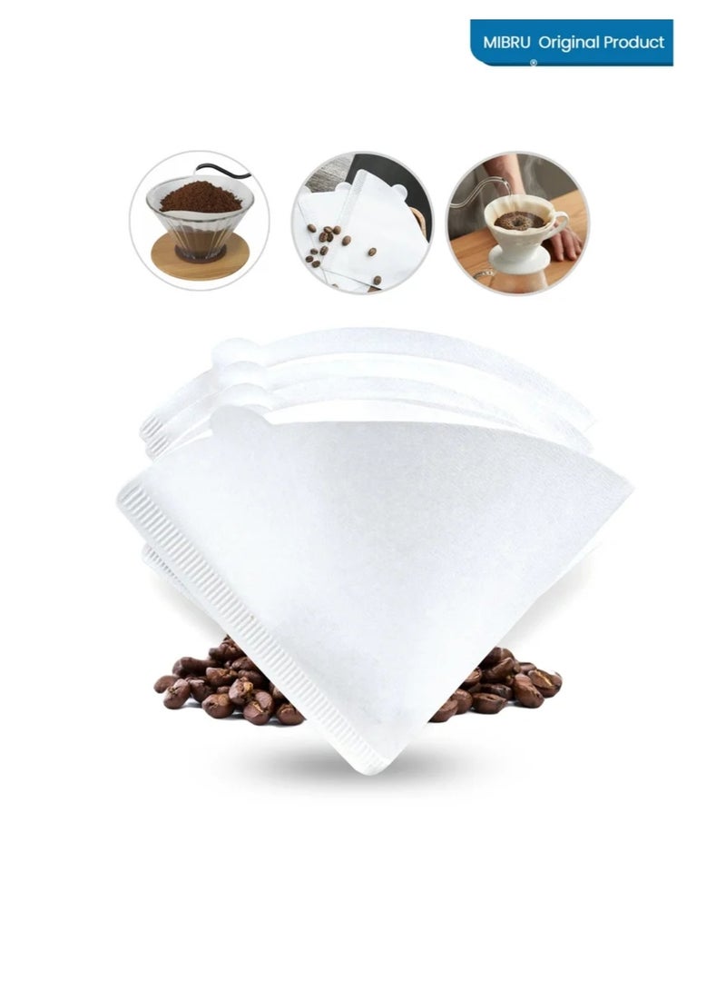 MIPRO Coffee filter v60, 100 filters, size 0.2, large, white - Image 2