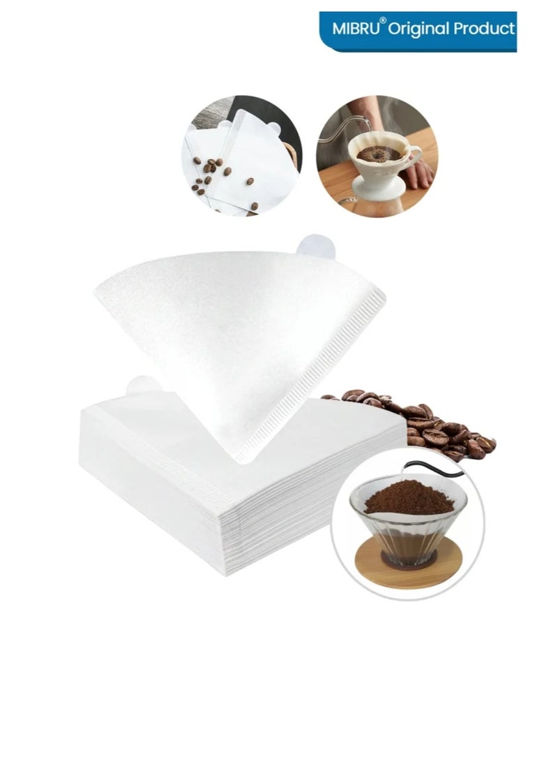 MIPRO Coffee filter v60, 100 filters, size 0.2, large, white - Image 1