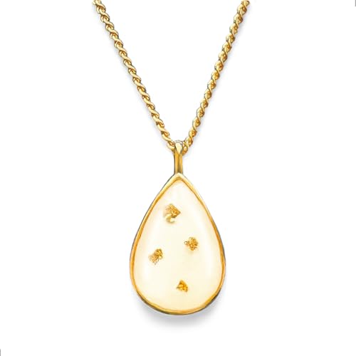 Milky Treasures Gold Necklace DIY Breastmilk Jewelry Making Kit | Gold plated 925 Sterling Silver Pendant | Breastfeeding Keepsake | New Mom Gifts | Lactation | Mother's Day [Full KIT] - Image 1