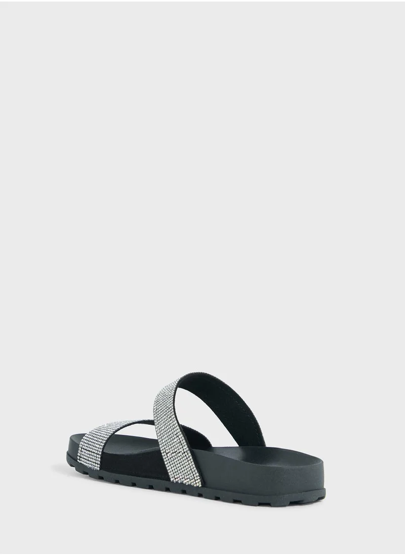 MOLECA Isabella Multi Strap Flat Sandals