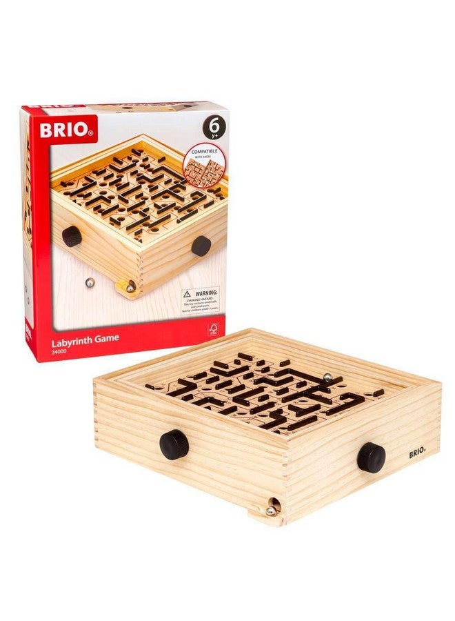 BRIO 34000 Labyrinth Game - Classic Mind-Challenging Maze | Enhances Concentration and Coordination | Perfect for Kids Age 6 and Up | Over 3 Million Units Sold - Image 2