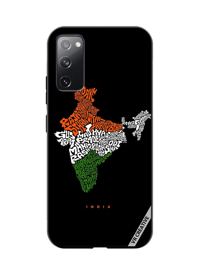VR CREATIVE Protective Case Cover For Samsung Galaxy S20 FE 5G India Map With All Indian States Name Design Multicolour - Image 1