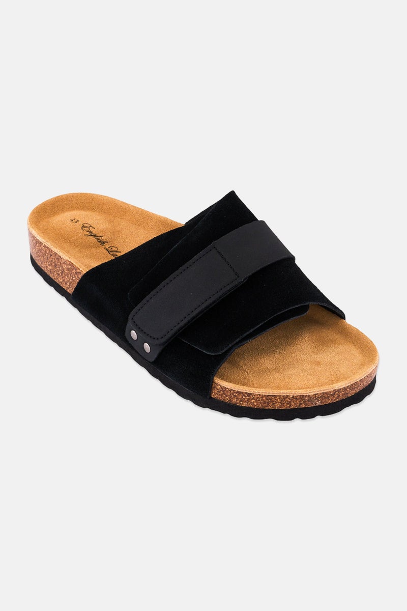 English Laundry Men Slip On Sandals, Black - Image 1