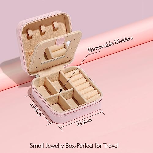 Parima Gifts for Kids Girls - Girl Gifts, 6 7 8 9 10 11 12 13 14 Year Old,Gift for Teens Kids Daughter Sister Birthday Gift, Travel Jewelry Case Small Jewelry Box | Letter A, White - Image 3