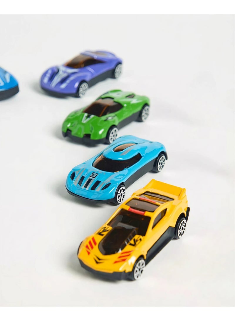 12 Pcs Metal Diecast Toy Car Set with 1 Monster Truck and Storage Container - Ideal Gift - Image 4
